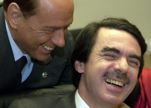 Berlusconi y Aznar: corrupción italo-española